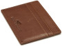 LEATHER LINE CARD HOLDER IN BOX COGNAC