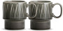 COFFEE & MORE COFFEE MUG 2-PCS, GREY