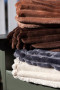 ESTHER REC. FLEECE PLAID, DARK BROWN