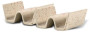 DITTE TACO STAND, 2-PCS, BEIGE/BORDEAUX