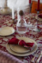 EDITH NAPKIN, 2-PCS, BORDEAUX
