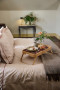 ULLI STRIPE THROW, BROWN