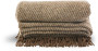 ULLI STRIPE THROW, BROWN
