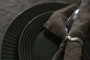 Talerz COFFEE & MORE 27 cm, zielony
