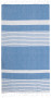 Koc/ręcznik eko ELLA HAMAM 145x250cm, niebieski