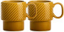 Kubek do kawy COFFEE & MORE 2-szt, żółty