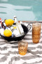 PICNIC JUNI WATER GLASS, 4-PCS, AMBER