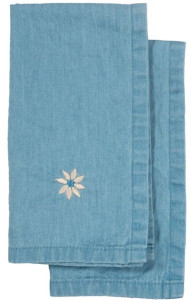 EDEN ŚCIERECZKA KUCHENNA DENIM, ZESTAW 2 SZT., NIEBIESKI