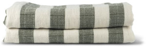 EMILIE THROW, GREEN/WHITE