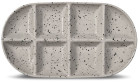 DITTE SERVING PLATE LARGE, GREY/BLACK