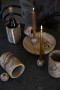 STEN CANDLE HOLDER, BROWN