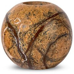 STEN CANDLE HOLDER, BROWN