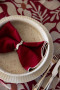 EDITH NAPKIN, 2-PCS, BORDEAUX