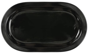 INKA SERVING PLATE, BLACK