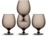 BILLIE BEER GLASS RPET,4-PCS BROWN