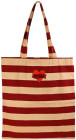 SHOPPING BAG LOVE, RED/SAND