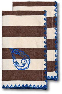 NAPKIN BUBBA OYSTER 2PCS/SET, BROWN