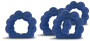 NAPKIN RING PORTO 4PCS/SET, BLUE