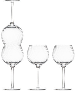 WINE GLASS OPACITY 4PCS/SET, CLEAR