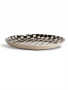 PLATE LEXI, BLACK/BEIGE