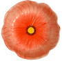 BOWL POPPY L, RED